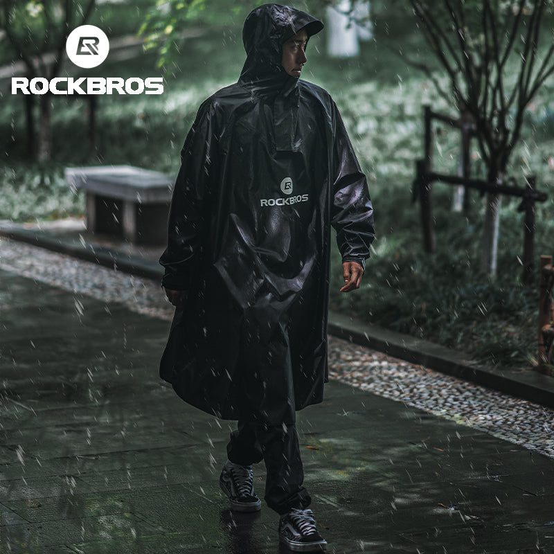 ROCKBROS Motorcycle Cycling Raincoat Hiking Outdoor Poncho Waterproof Cloak - ROCKBROS