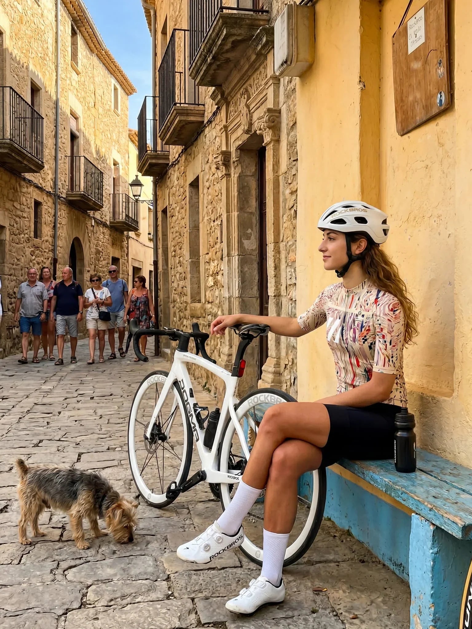 Women's Cycling Jersey Neon Condense#Type_Magenta Noise