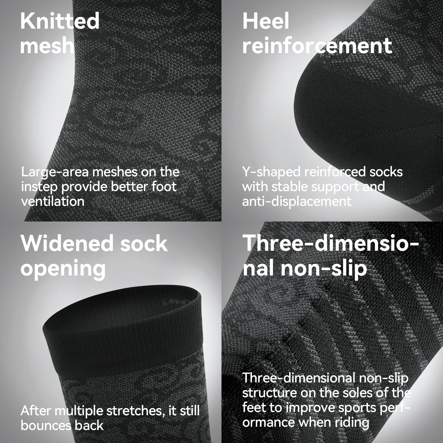 ROCKBROS Cloud Pattern Compression Socks for Men & Women |Road to Sky