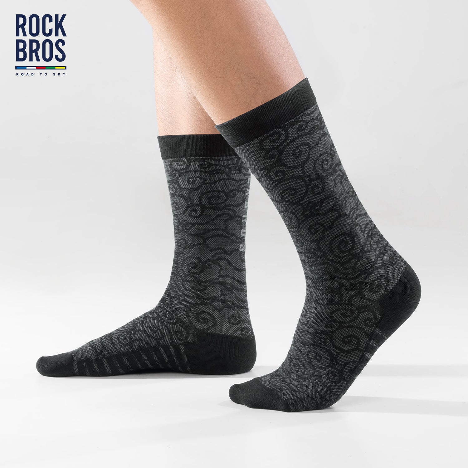 ROCKBROS Cloud Pattern Compression Socks for Men & Women |Road to Sky