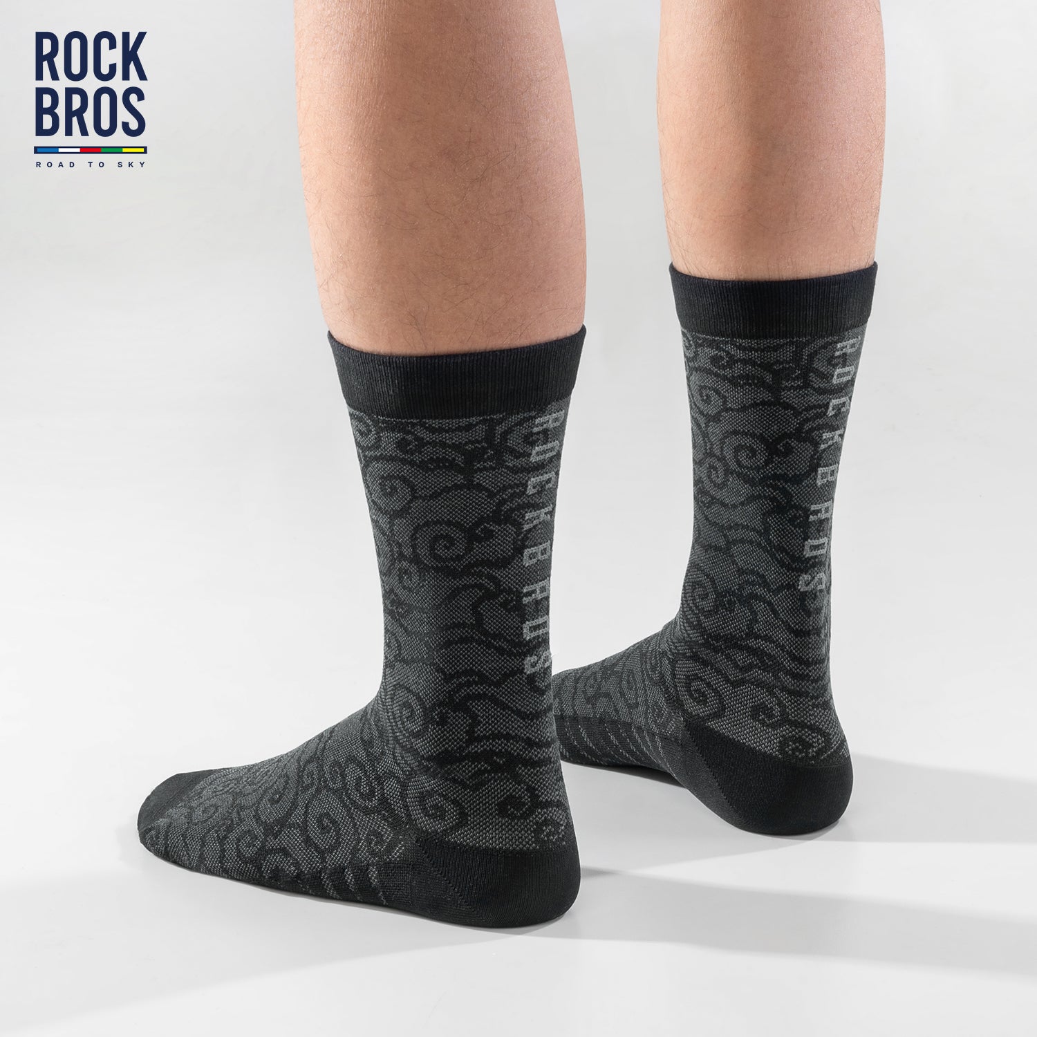 ROCKBROS Cloud Pattern Compression Socks for Men & Women |Road to Sky