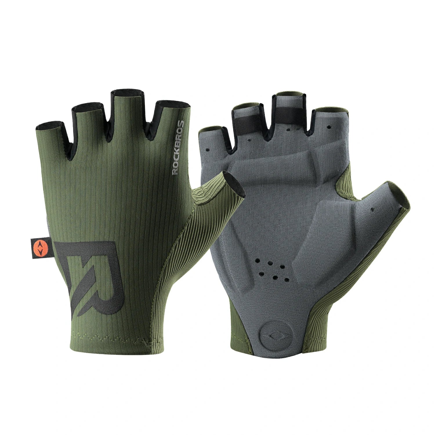 bicycle indicator gloves ROCKBROS Elastic Interface Gel Padded Cycling Bike Gloves Half Finger Cycling Gloves