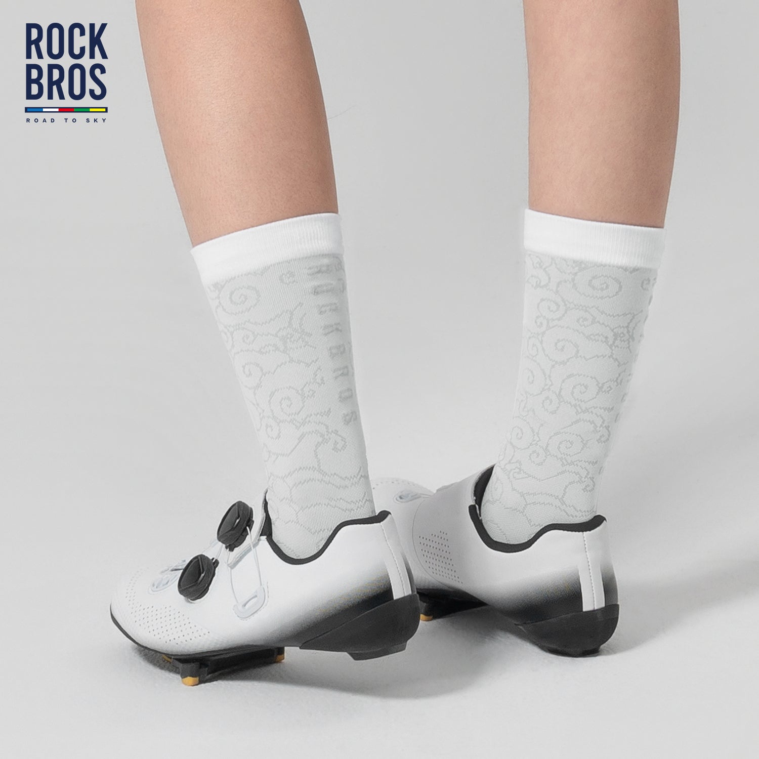 ROCKBROS Cloud Pattern Compression Socks for Men & Women |Road to Sky