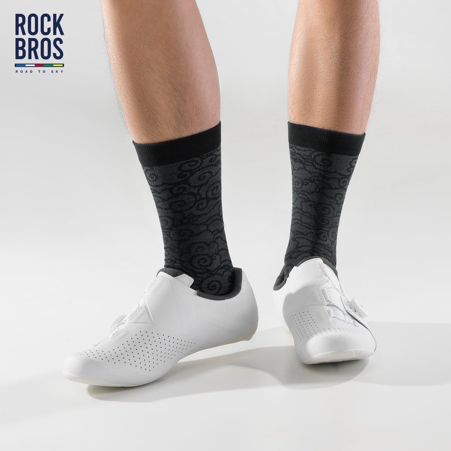 ROCKBROS Cloud Pattern Compression Socks for Men & Women |Road to Sky