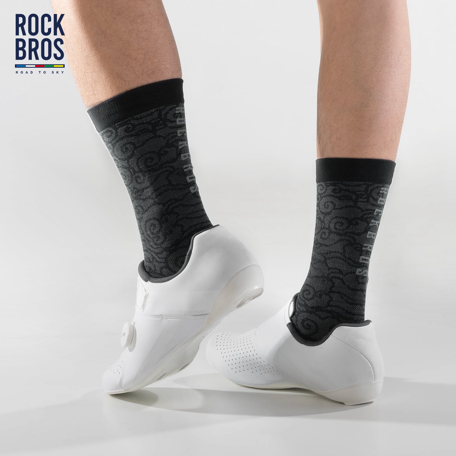 ROCKBROS Cloud Pattern Compression Socks for Men & Women |Road to Sky