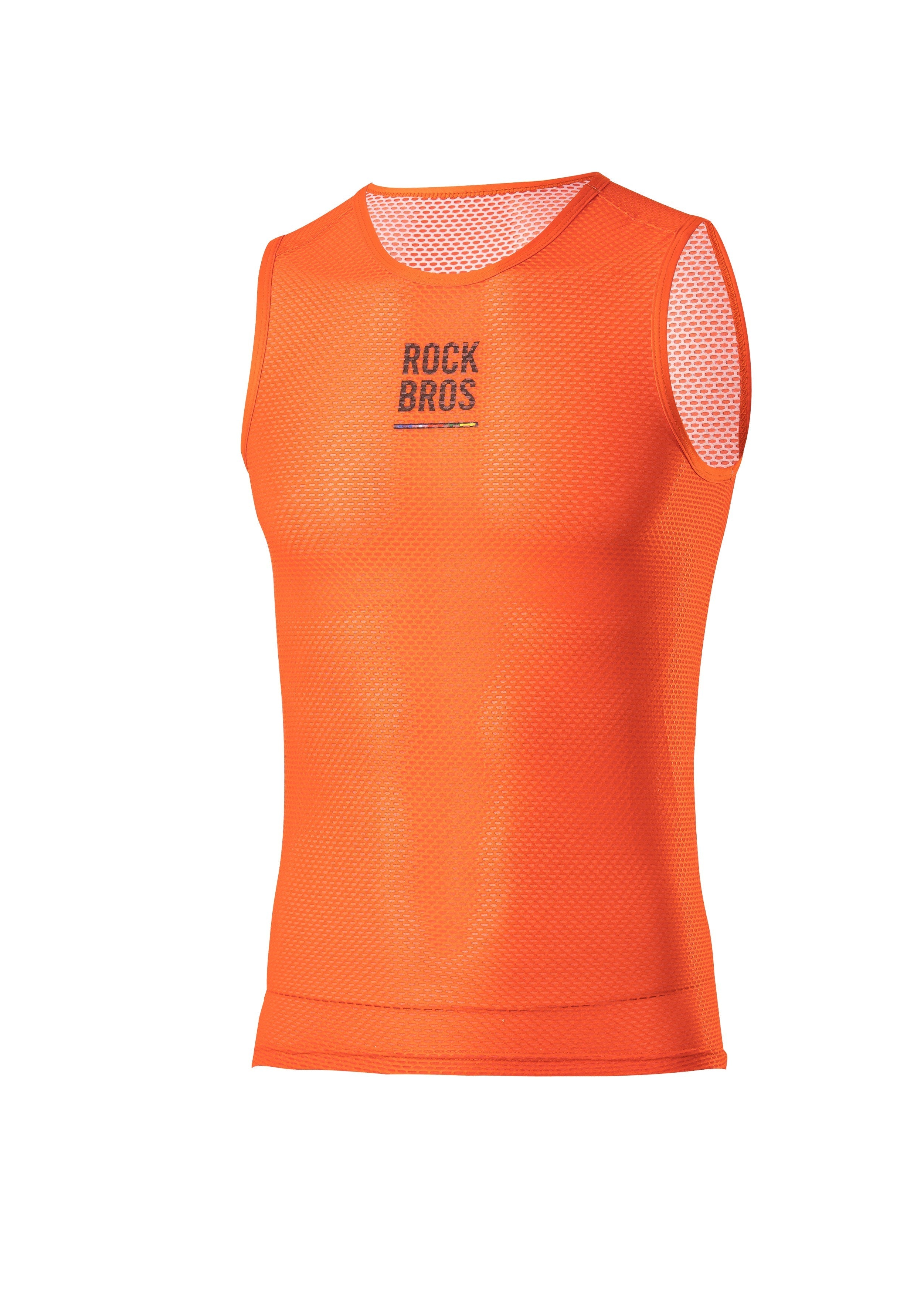 ROCKBROS Road-to-Sky Cycling Sleeveless Base Layer #Color_Orange