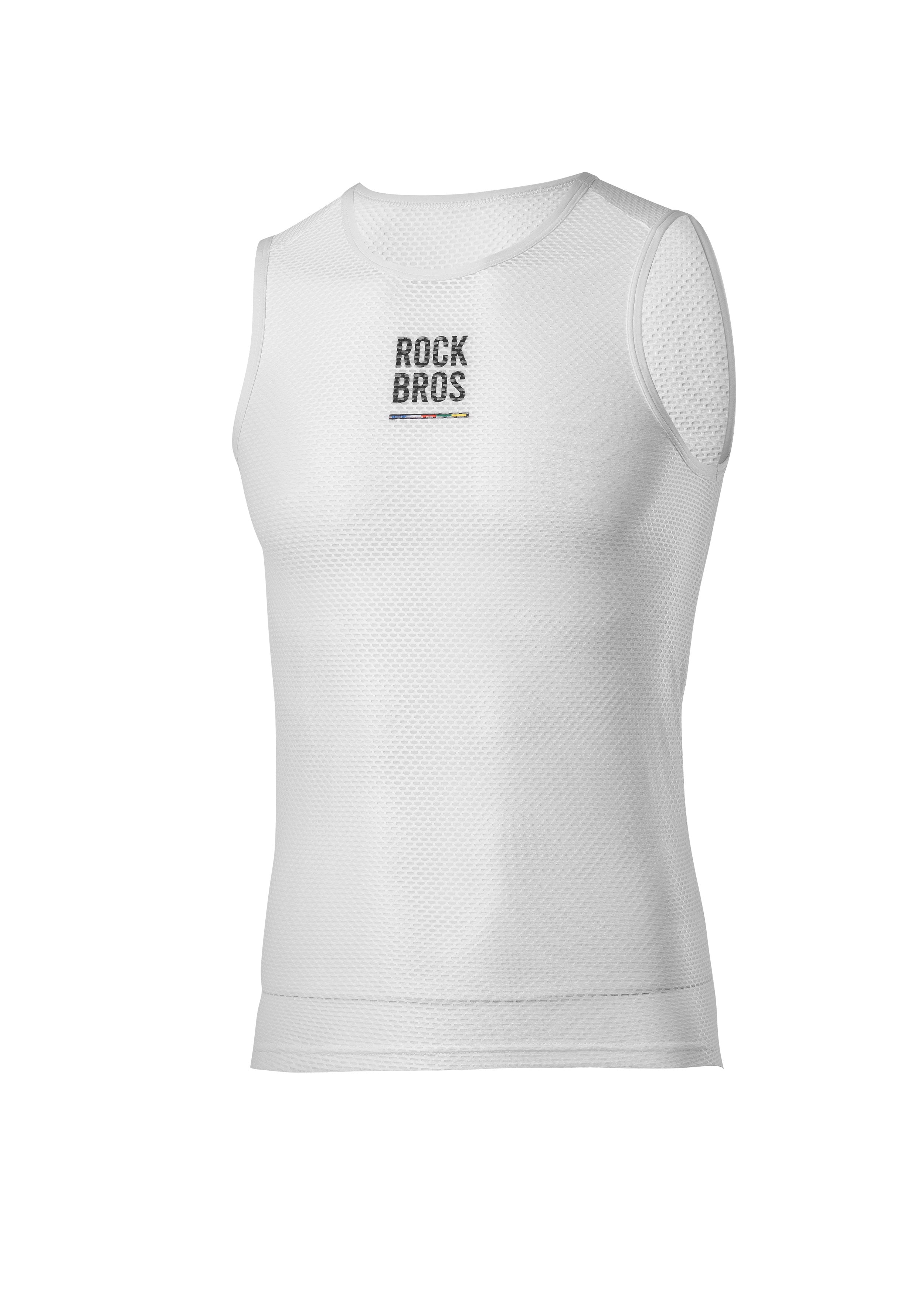 ROCKBROS Road-to-Sky Cycling Sleeveless Base Layer #Color_White