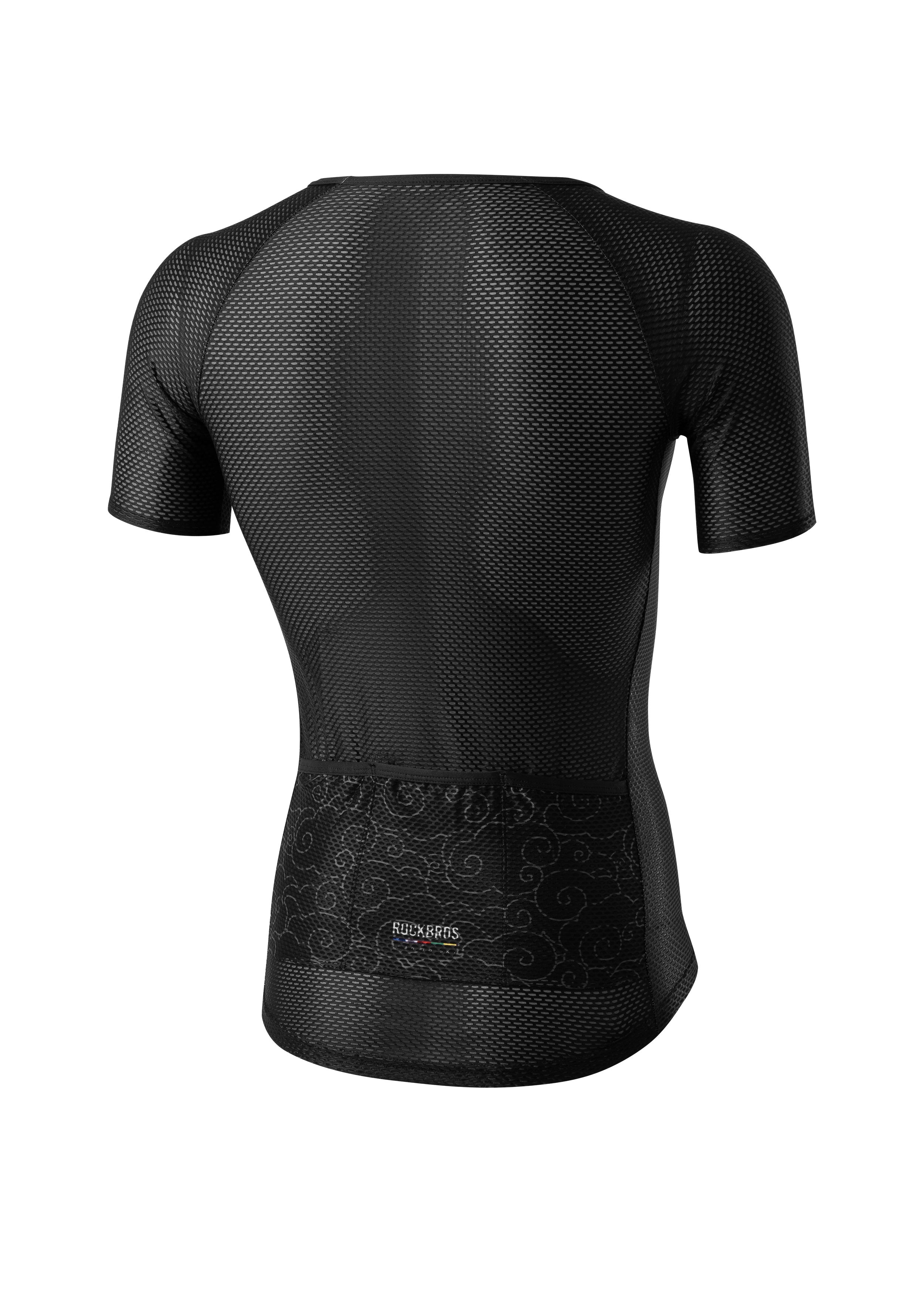 ROCKBROS Road-to-Sky Cycling Short-Sleeved Base Layer #Color_Black