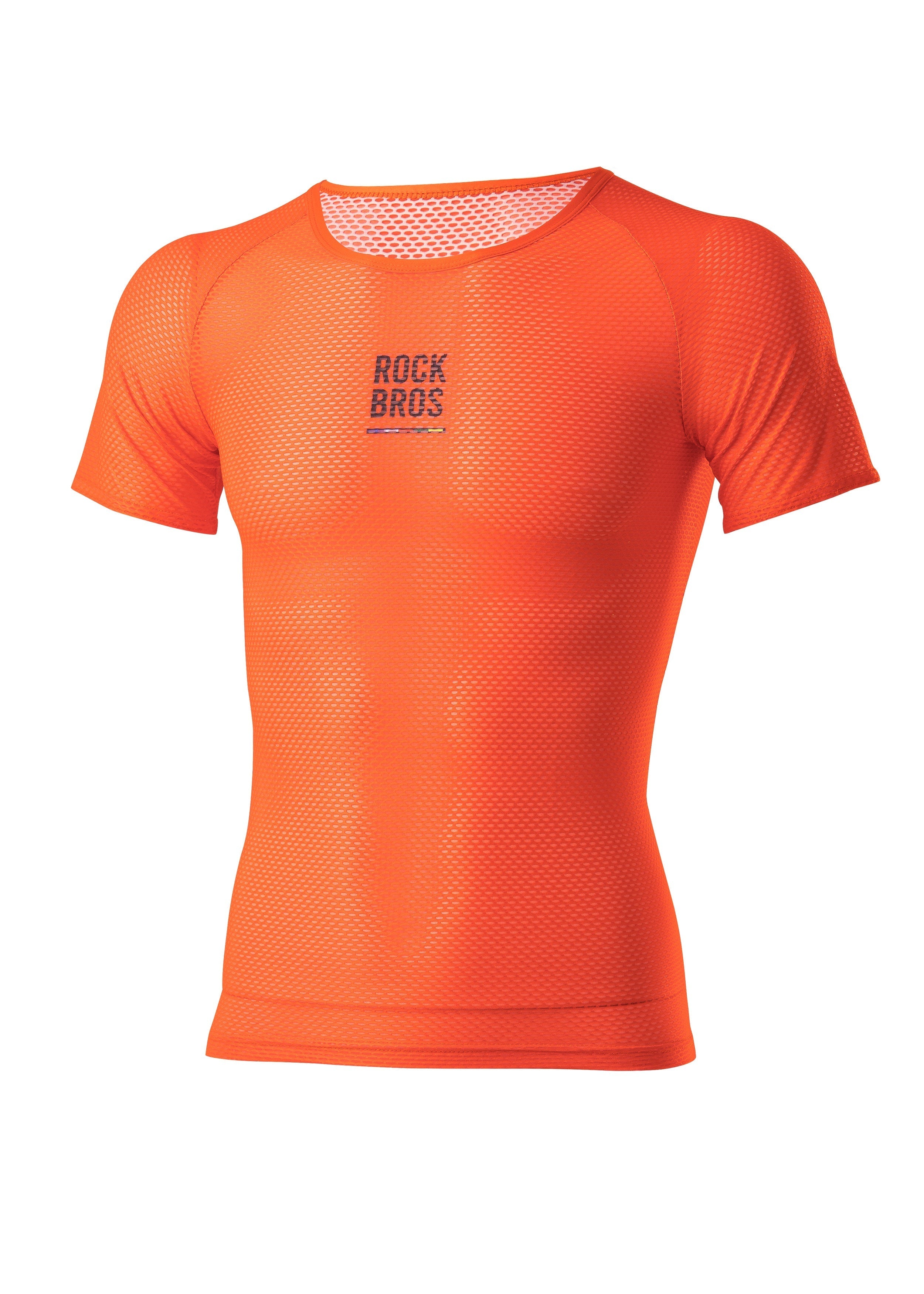 ROCKBROS Road-to-Sky Cycling Short-Sleeved Base Layer #Color_Orange