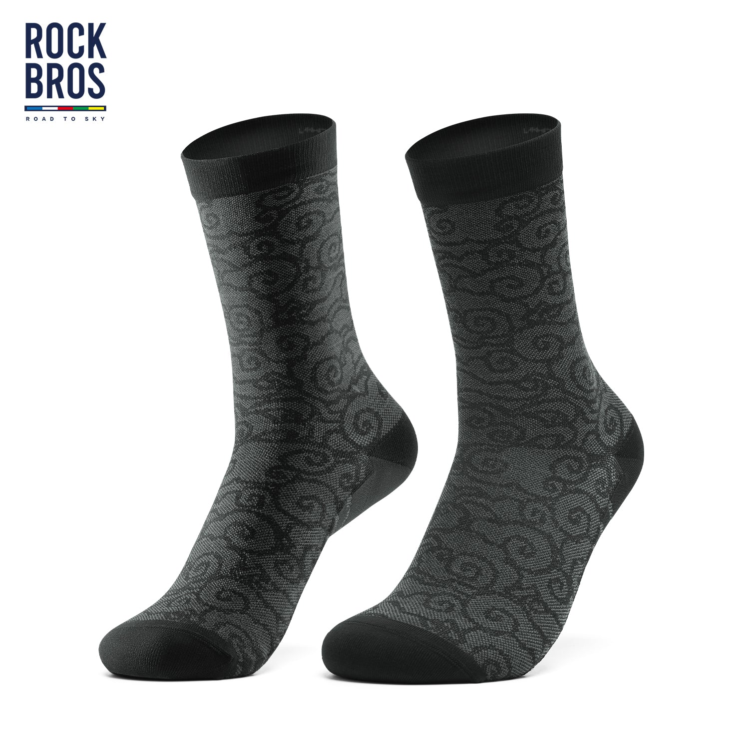 ROCKBROS Cloud Pattern Compression Socks for Men & Women |Road to Sky