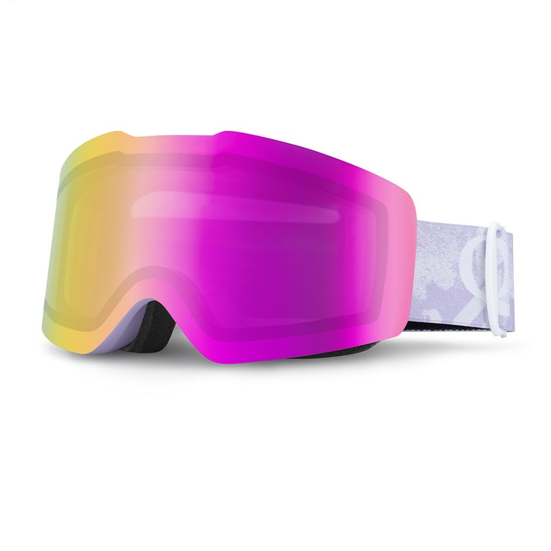 Qunature Frameless Anti-Fog Ski Goggles with UV Protection and Wide View