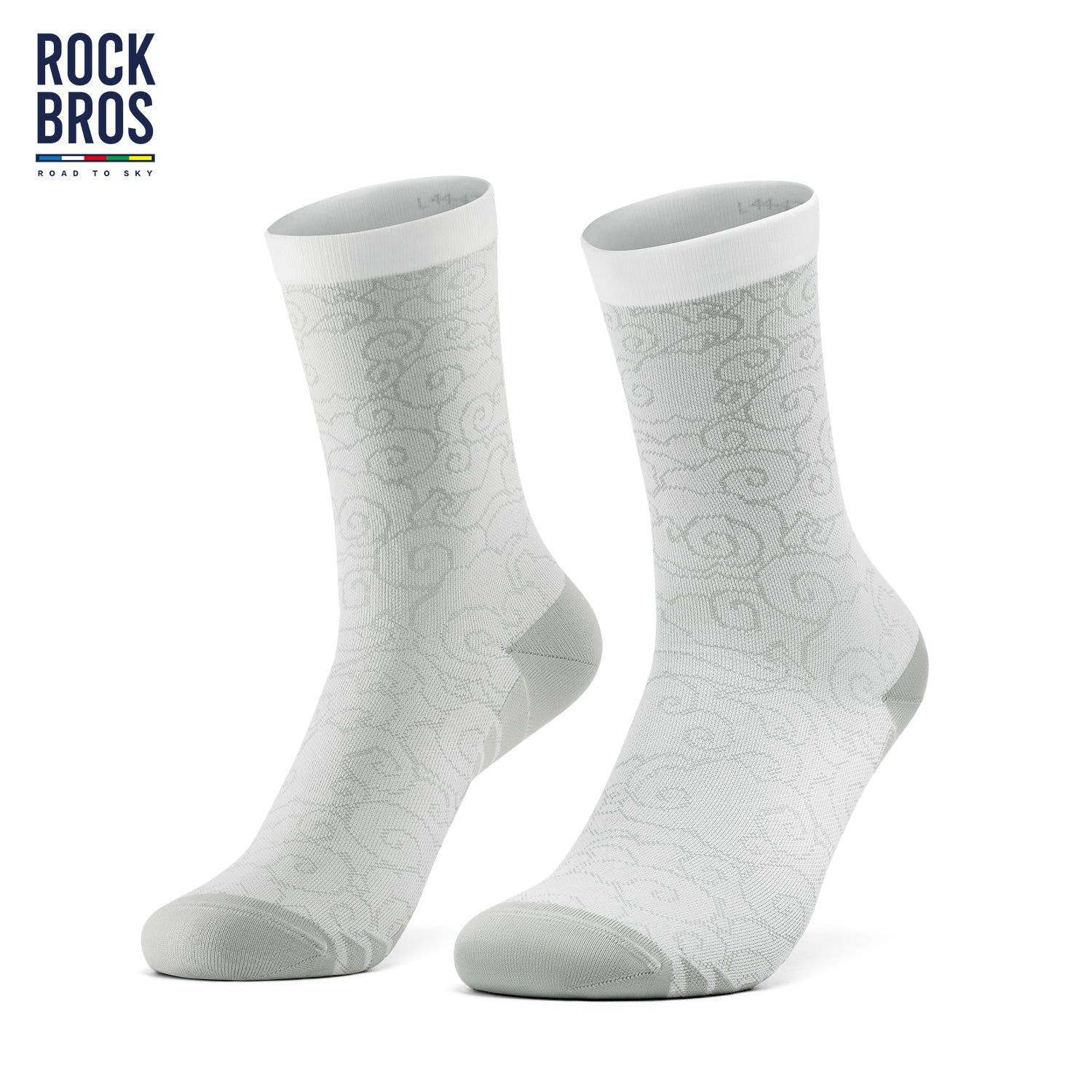 ROCKBROS Cloud Pattern Compression Socks for Men & Women |Road to Sky