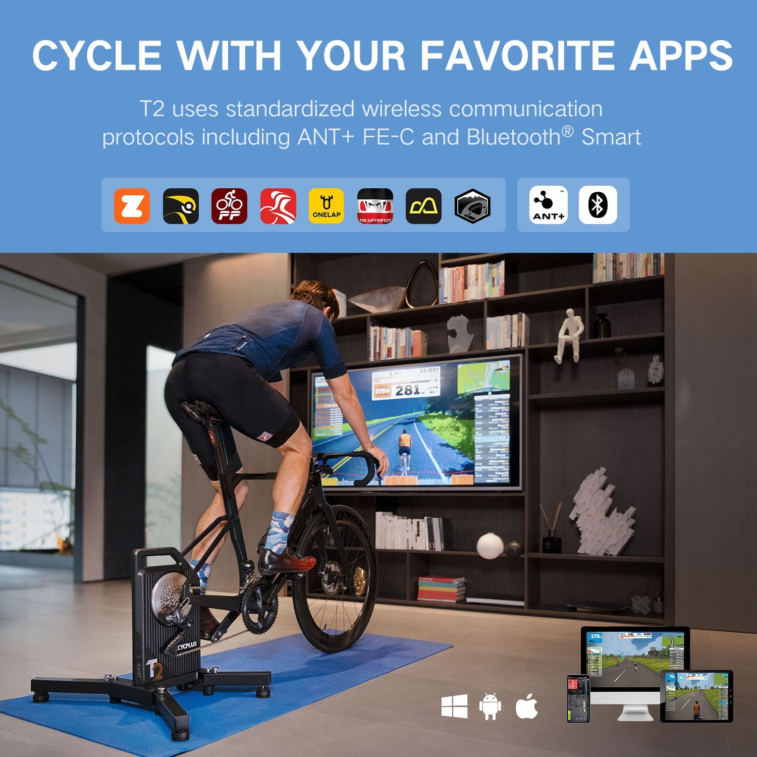 【CYCPLUS】T2 Smart Direct-Drive Bike Trainer