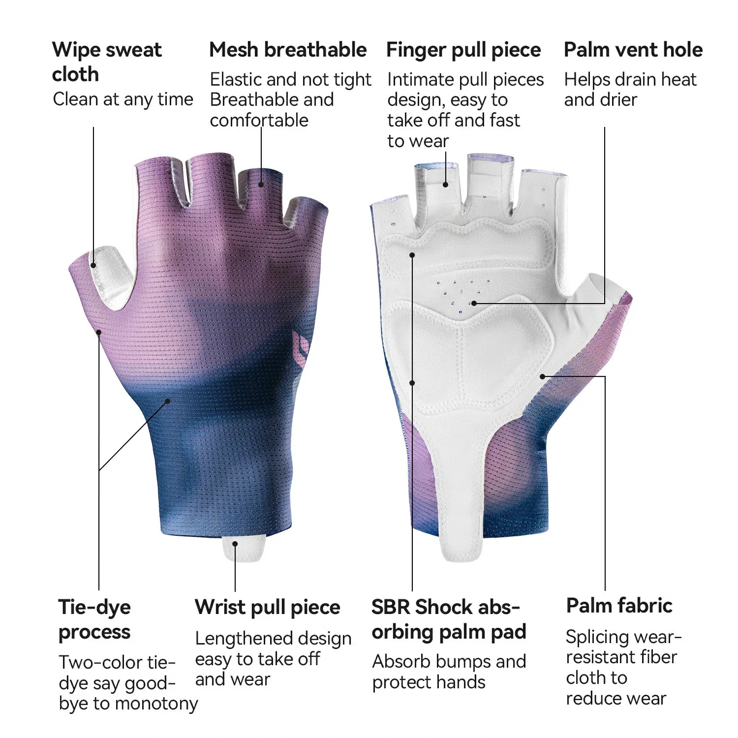 TVI Women’s Cycling Gloves Half-Finger