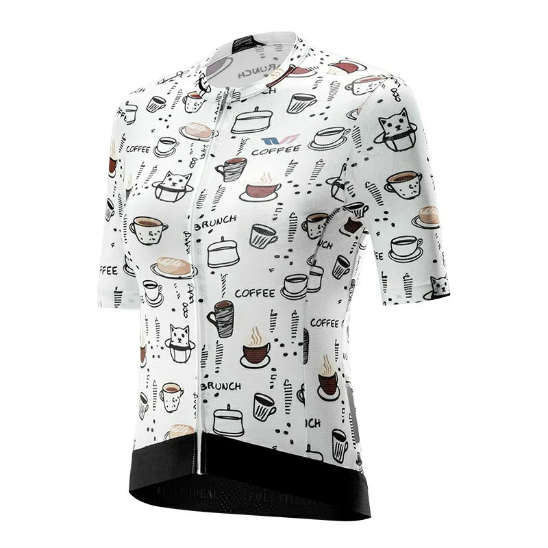 TVI ROCKBROS Elements Print Female Cycling Top Short-Sleeved Jersey