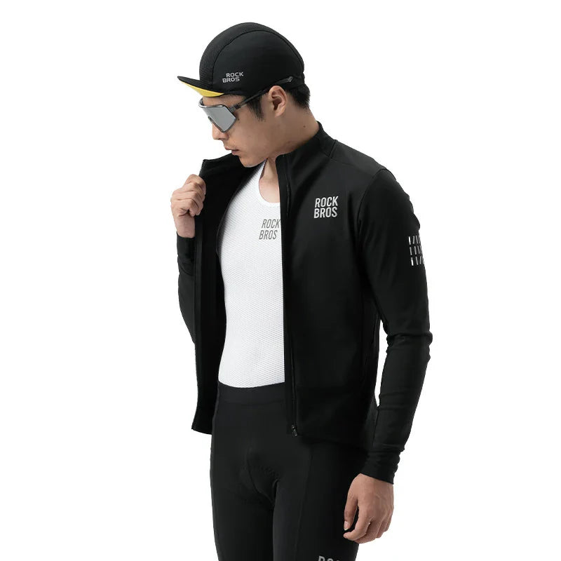 Graphene Windproof Cycling Jacket Winter for 32–41°F