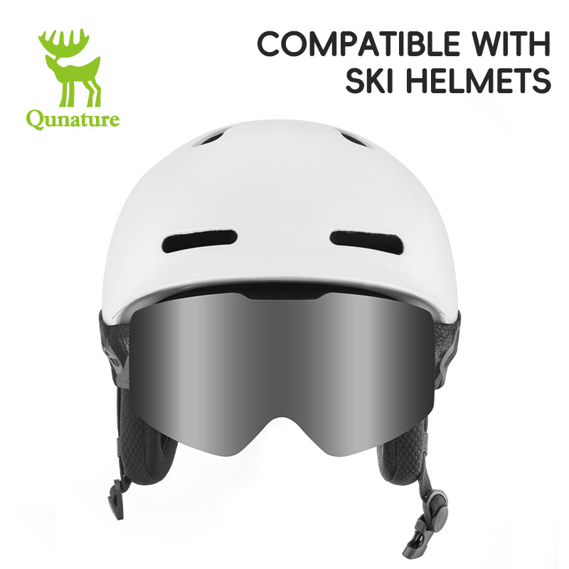 Qunature Frameless Anti-Fog Ski Goggles with UV Protection and Wide View