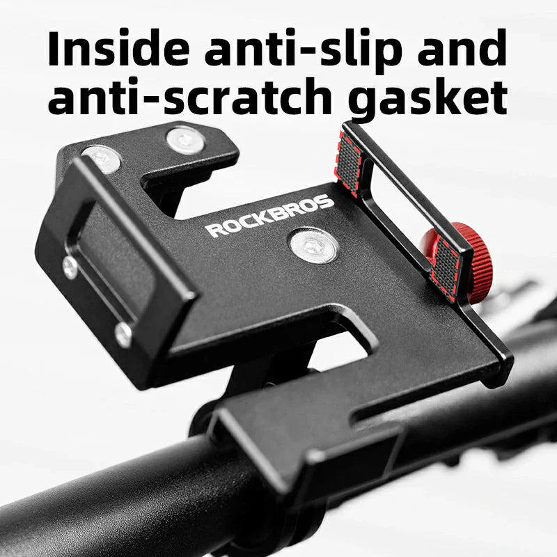 S Clip Ring Bike Phone Holder for 4.7–7.09" Phones