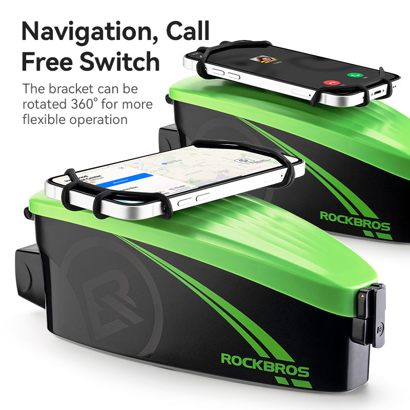 Bike Frame Phone Bag with Hard Case Below 6.8‘’