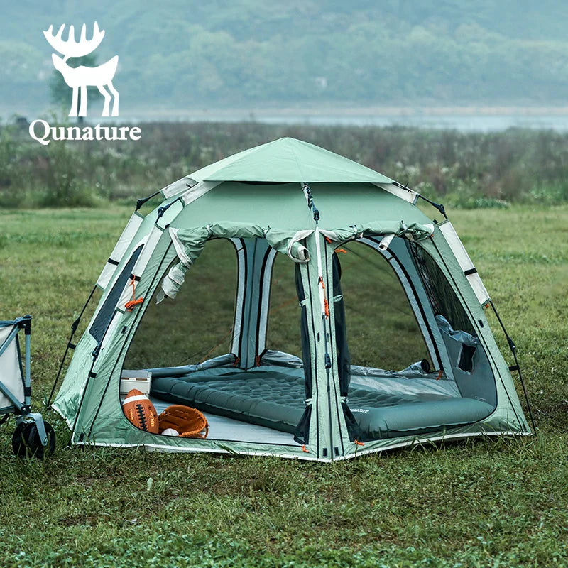 Qunature Quick Setup Hexagonal Tent UPF50+ Waterproof Lightweight
