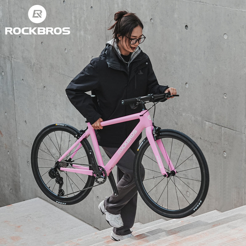 Hoelderlin - Carbon Fiber Flat-Bar Road Bike ¨C Pink/White