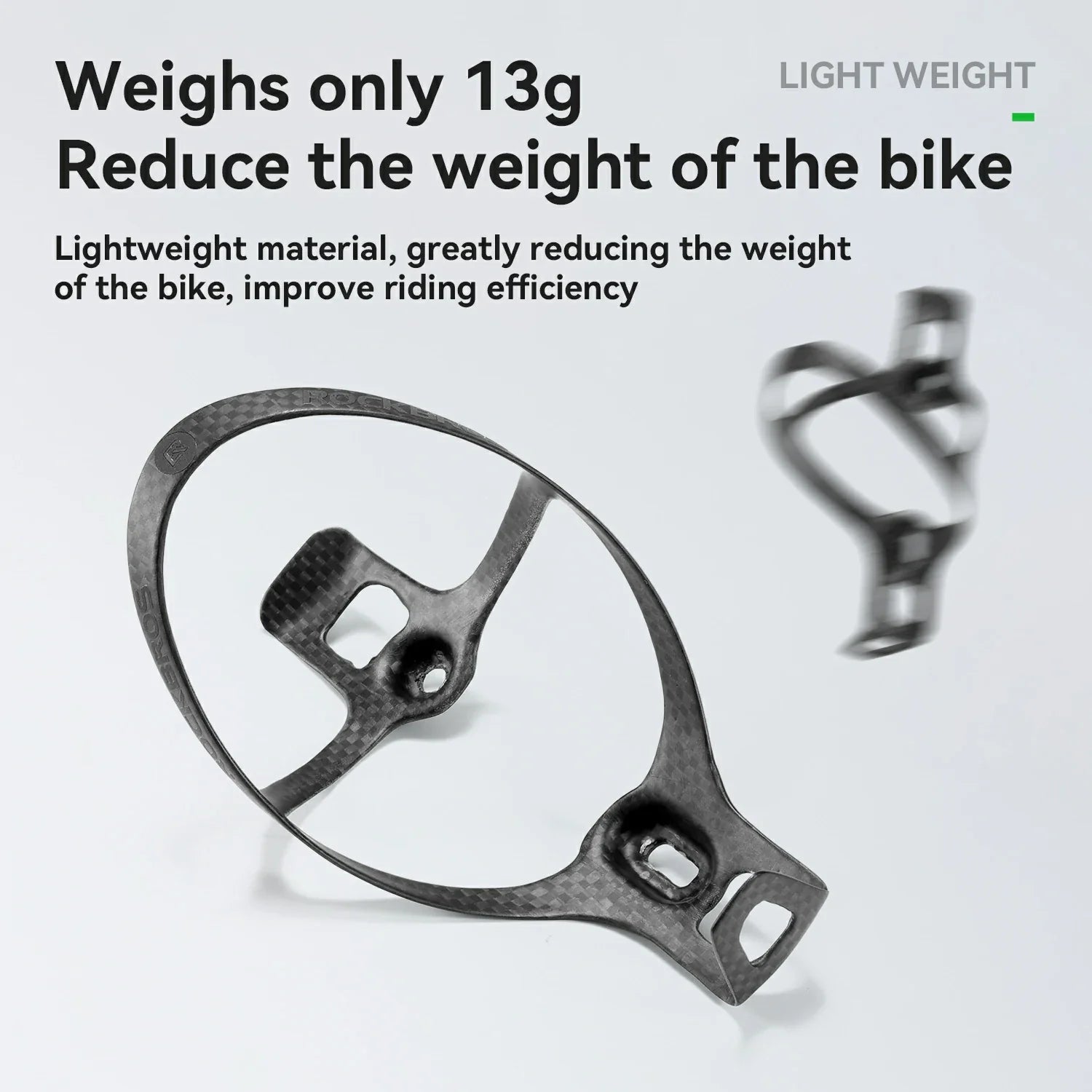 100% Carbon Fiber 13g Ultra-Light Bike Water Bottle Holder