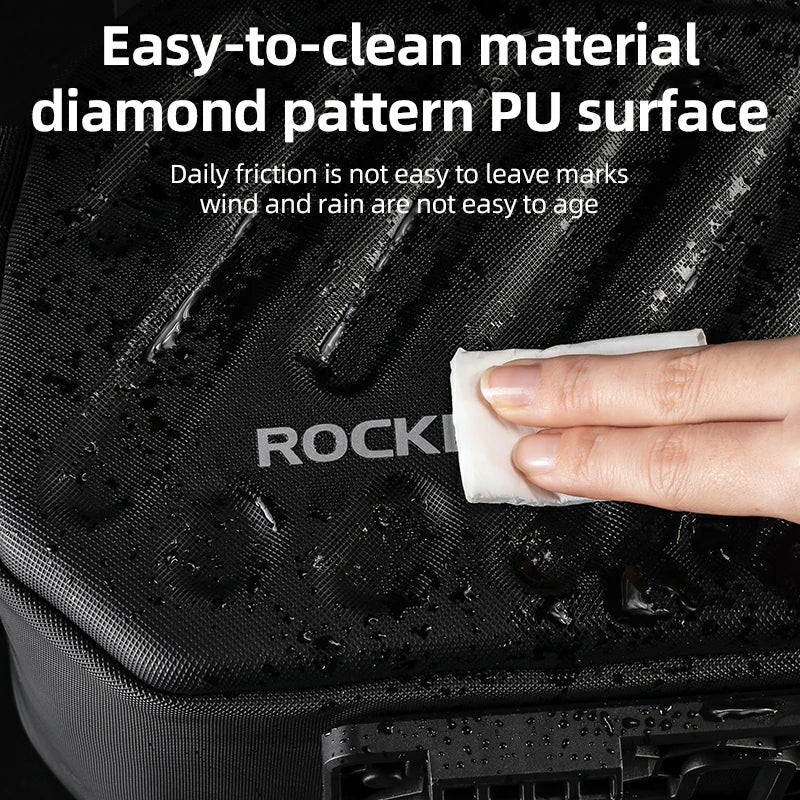 ROCKBROS Hard Shell EVA Bike Rack Bags Waterproof with Lock 7.5L