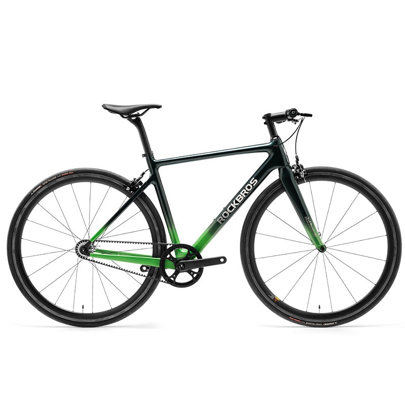 Hoelderlin - Carbon Fiber Flat-Bar Road Bike ¨C Green Black
