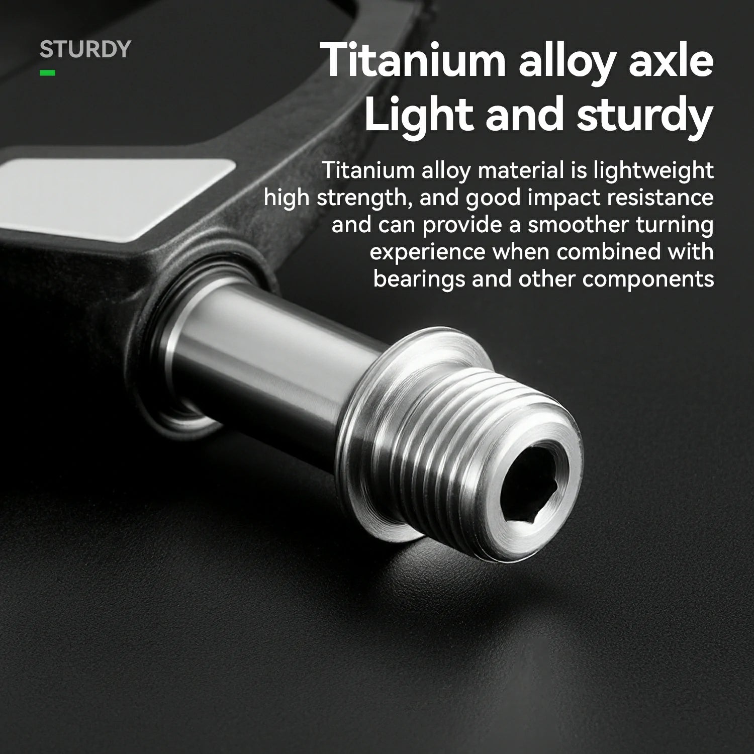 Road Bike Carbon Fiber Clipless Pedals SPD with Titanium Axle