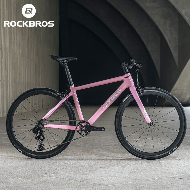 Hoelderlin - Carbon Fiber Flat-Bar Road Bike ¨C Pink/White