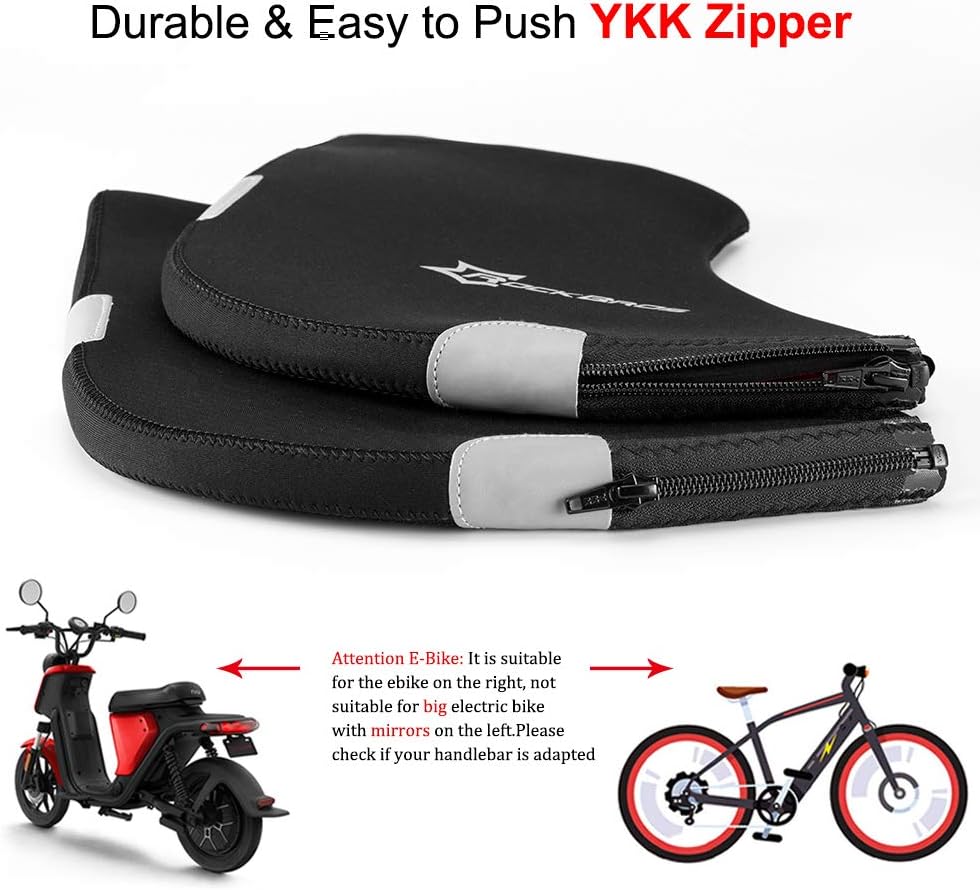 ROCKBROS Cold Weather Bike Handlebar Mittens Windproof & Coldproof Commuter