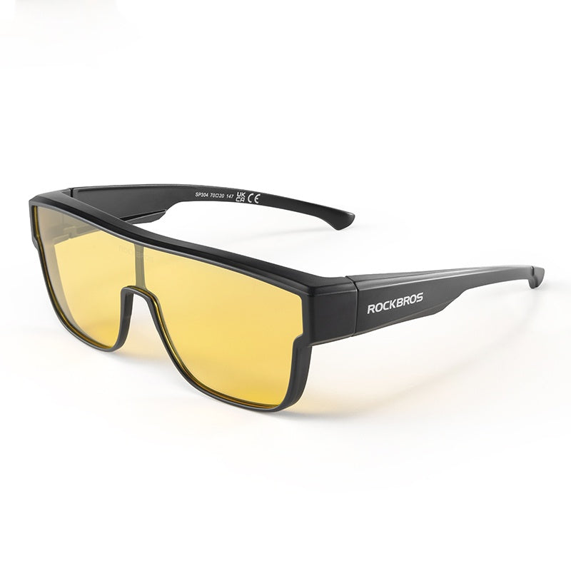 ROCKBROS Polarized Fit Over Glasses Sunglasses UV400 Wrap Around for Men Women - ROCKBROS