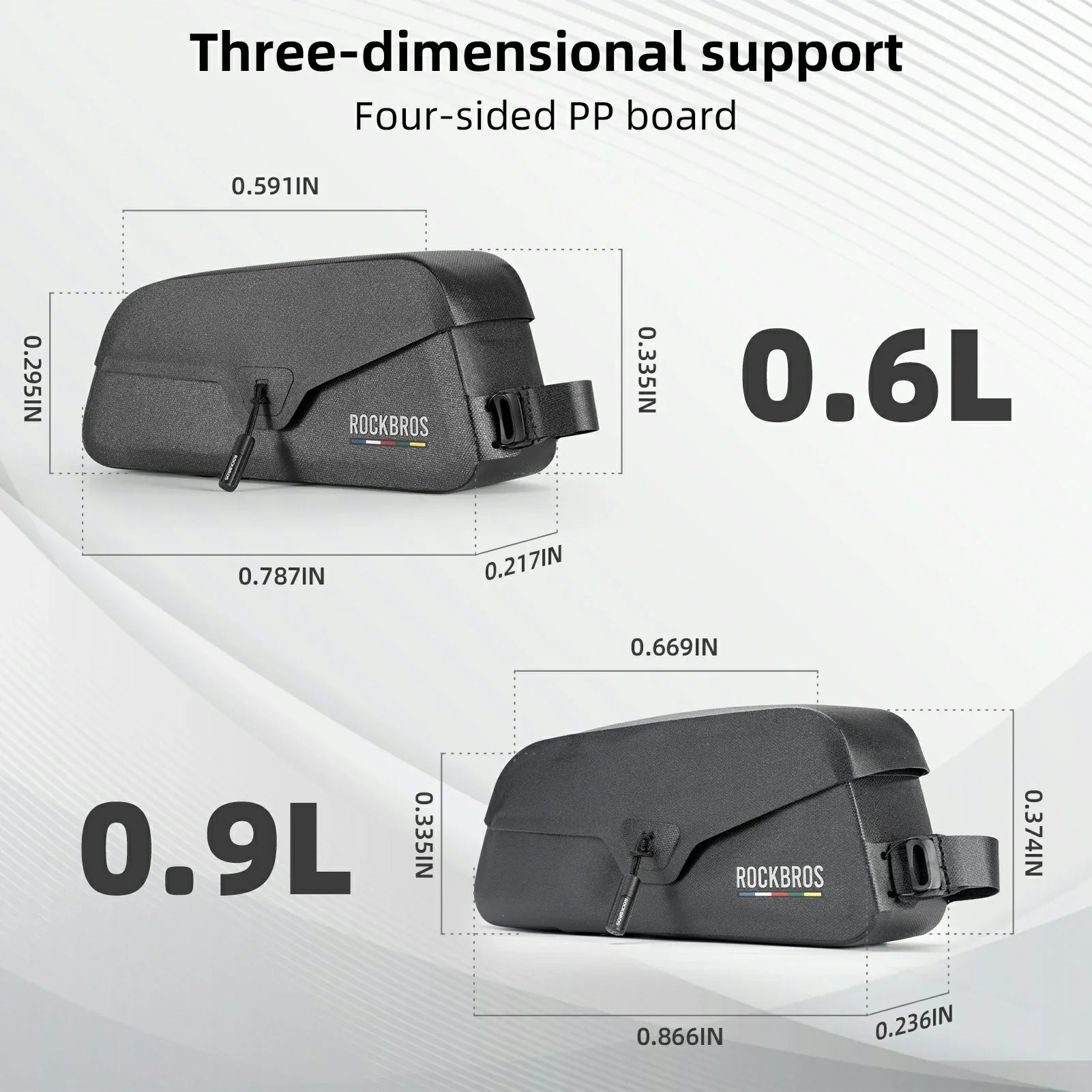 ROCKBROS Road To Sky 100%Waterproof Magnetic Bike Top Tube Frame Bag