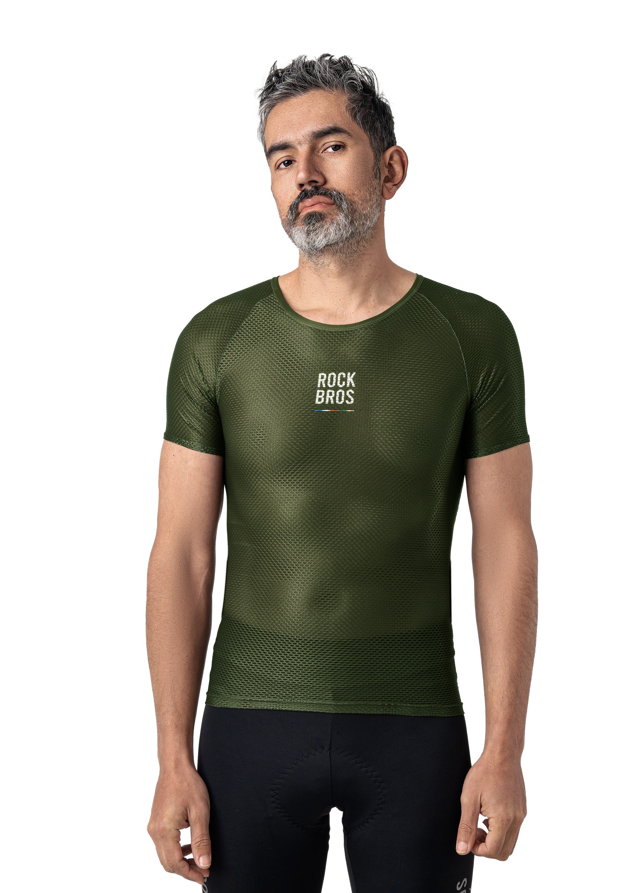 ROCKBROS Road-to-Sky Cycling Short-Sleeved Base Layer #Color_Green