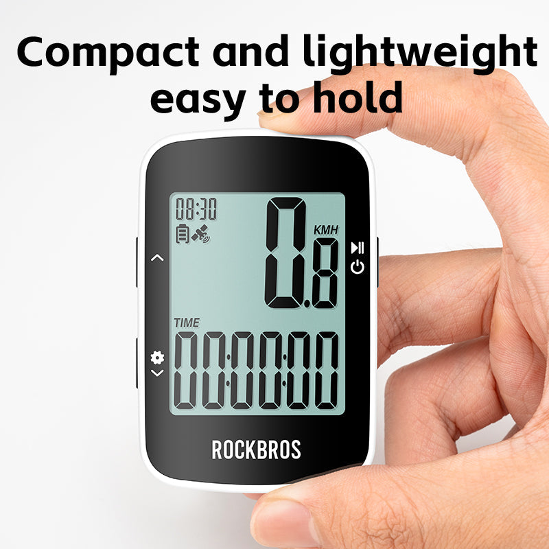 R1 Bike Computer GPS Wireless Speedometer IPX7 600mAh Battery 2.3''