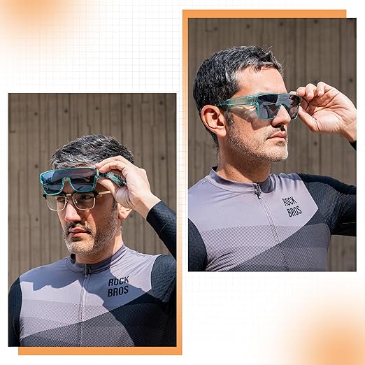ROCKBROS Polarized Fit Over Glasses Sunglasses UV400 Wrap Around for Men Women - ROCKBROS