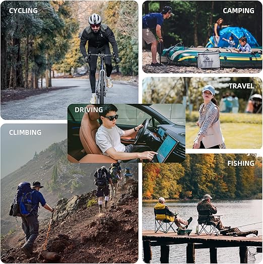 ROCKBROS Polarized Fit Over Glasses Sunglasses UV400 Wrap Around for Men Women - ROCKBROS