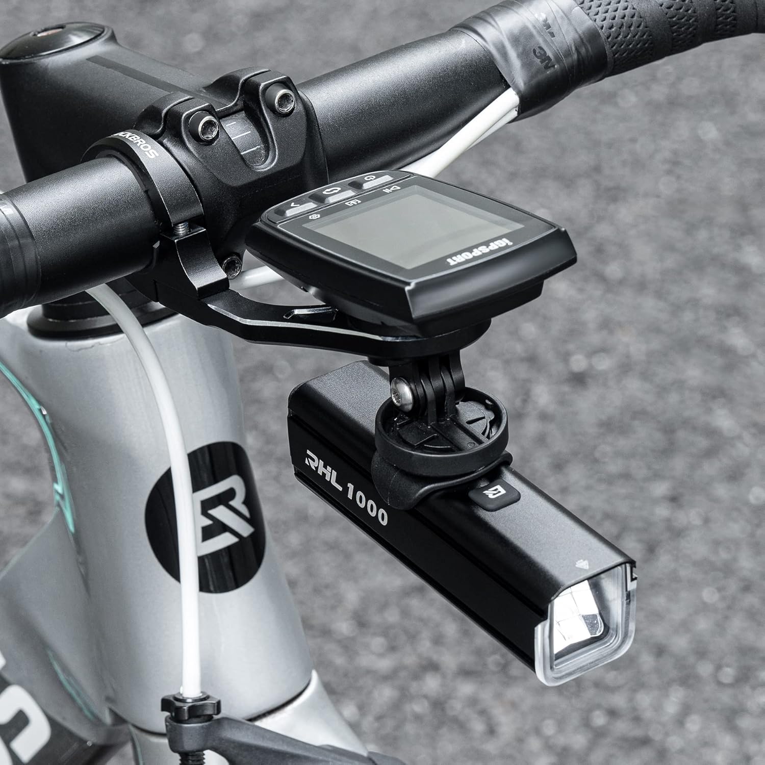 ROCKBROS Out Front Bike Mount Cycling Computer Mount Bike Handlebar 1.25''/ 31.8mm - ROCKBROS