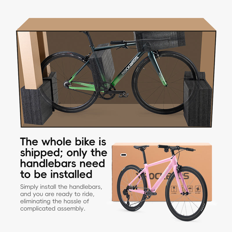 Hoelderlin - Carbon Fiber Flat-Bar Road Bike ¨C Pink/White