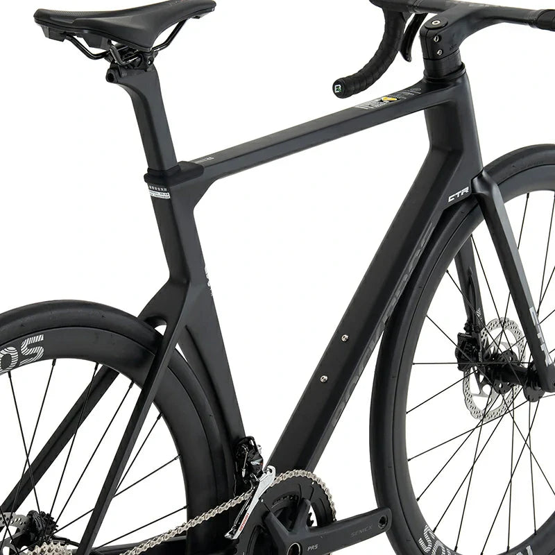 Carbon frame and components close-up