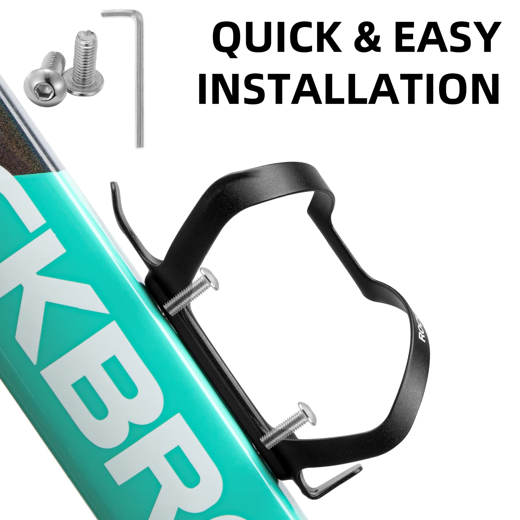 ROCKBROS Bike Water Bottle Holder Alloy Aluminum Bicycle Cage for Road and Mountain Bikes