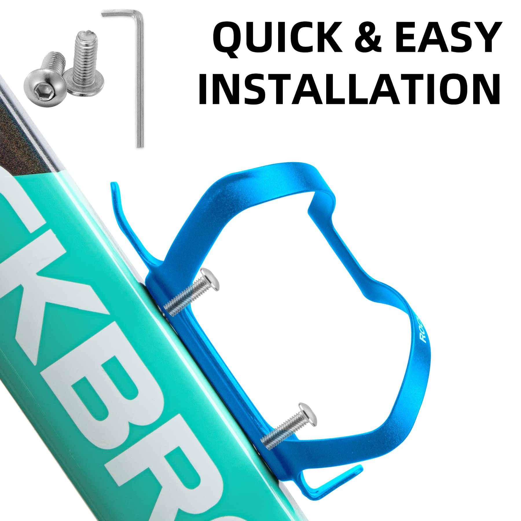 ROCKBROS Bike Water Bottle Holder Alloy Aluminum Bicycle Cage for Road and Mountain Bikes