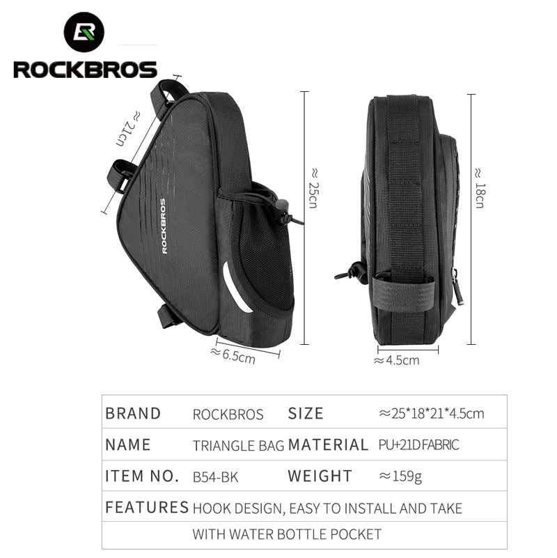 Triangle Frame Water Bottle Bag 1L