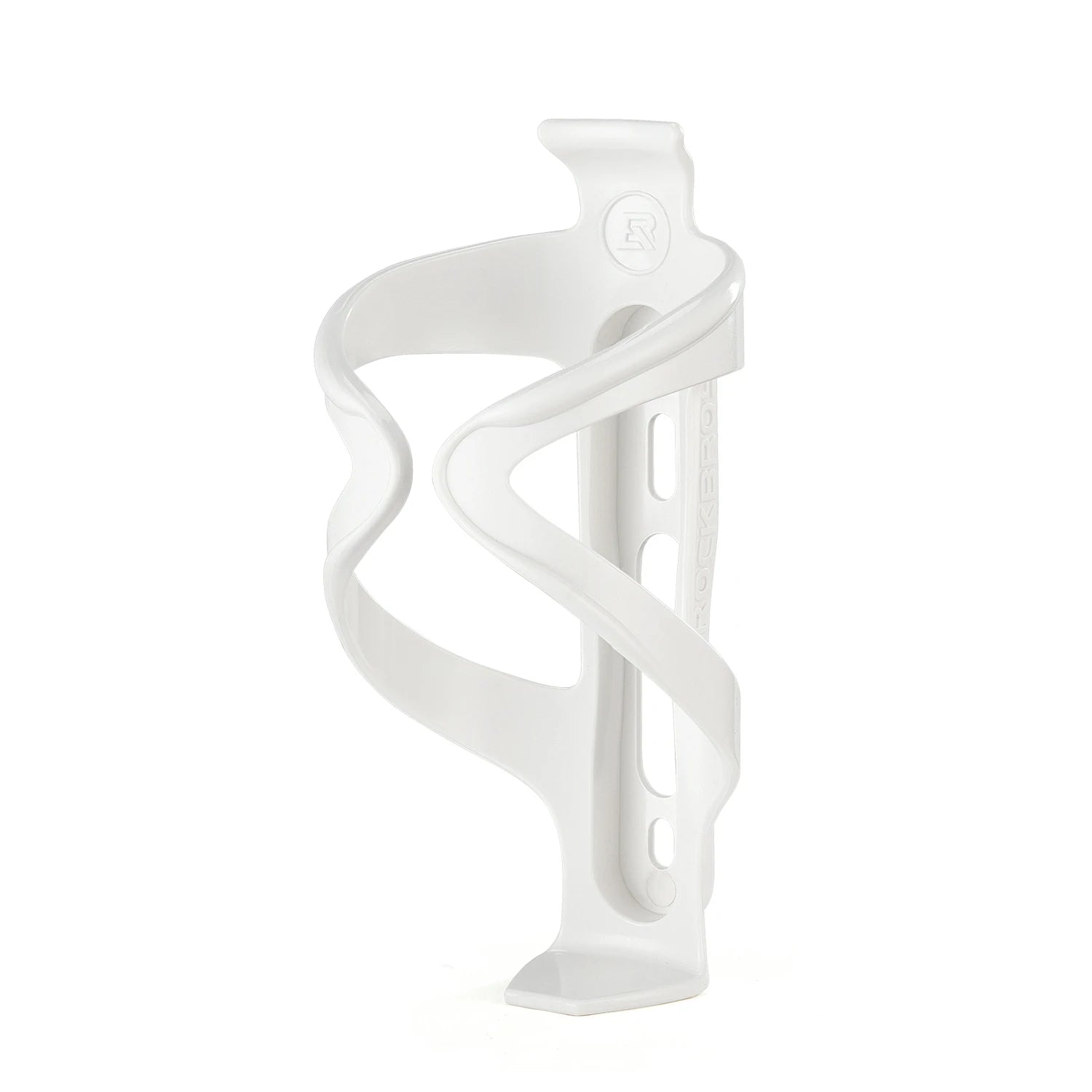 White bicycle bottle cage on a white background #Color_White