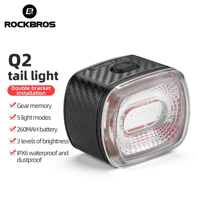 Q2 Bike Tail Light with 7 Lighting Colors