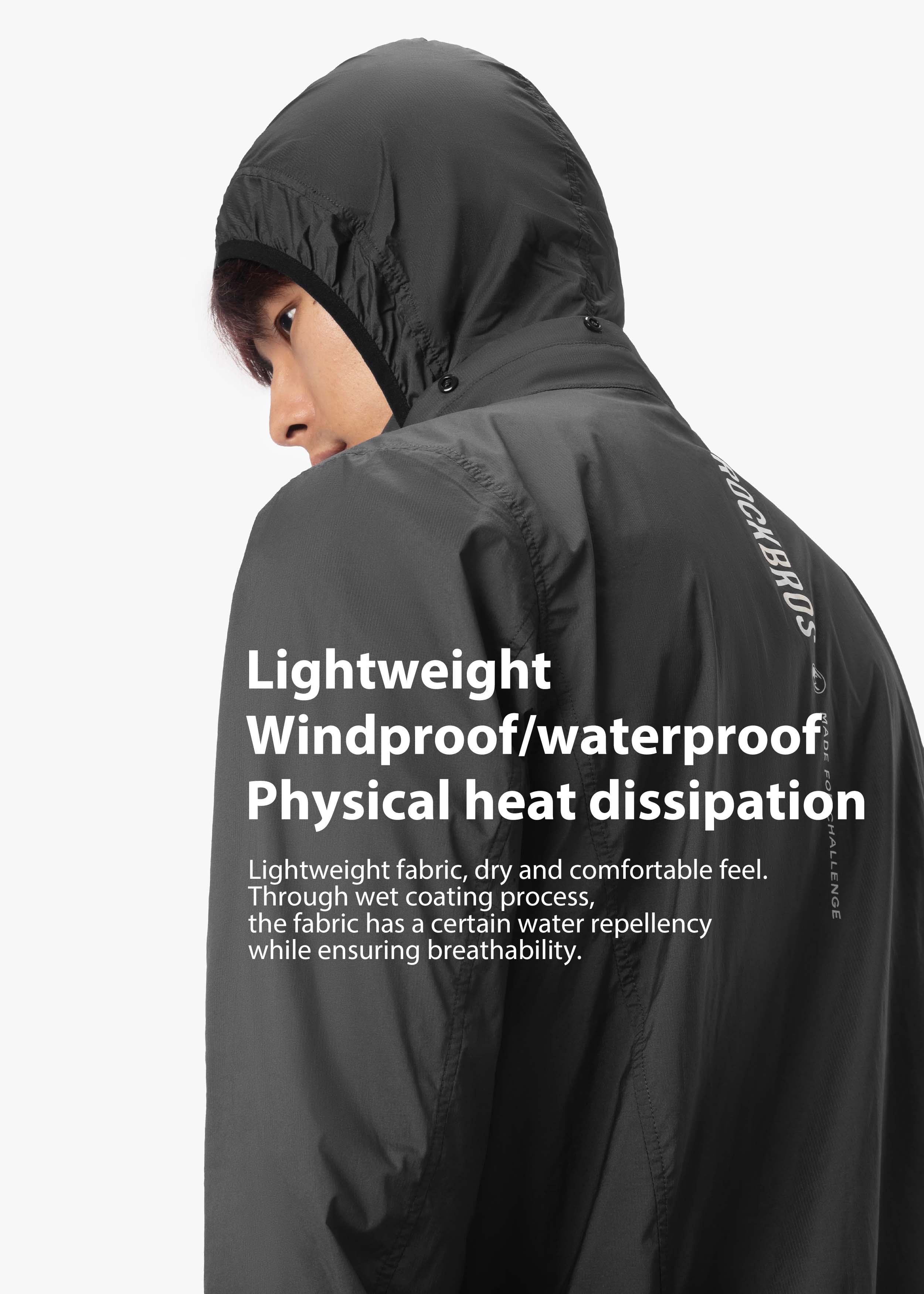 Road to Sky Men's Lightweight Cycling Windbreaker | ROCKBROS