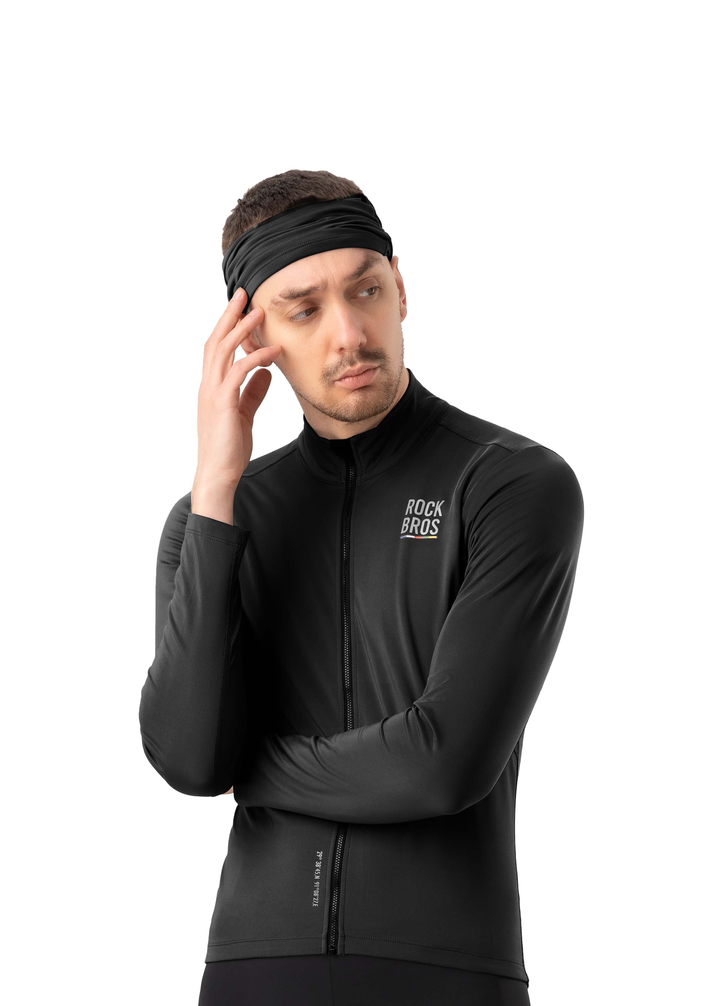 ROAD TO SKY Spring and Autumn Neck Bib Black