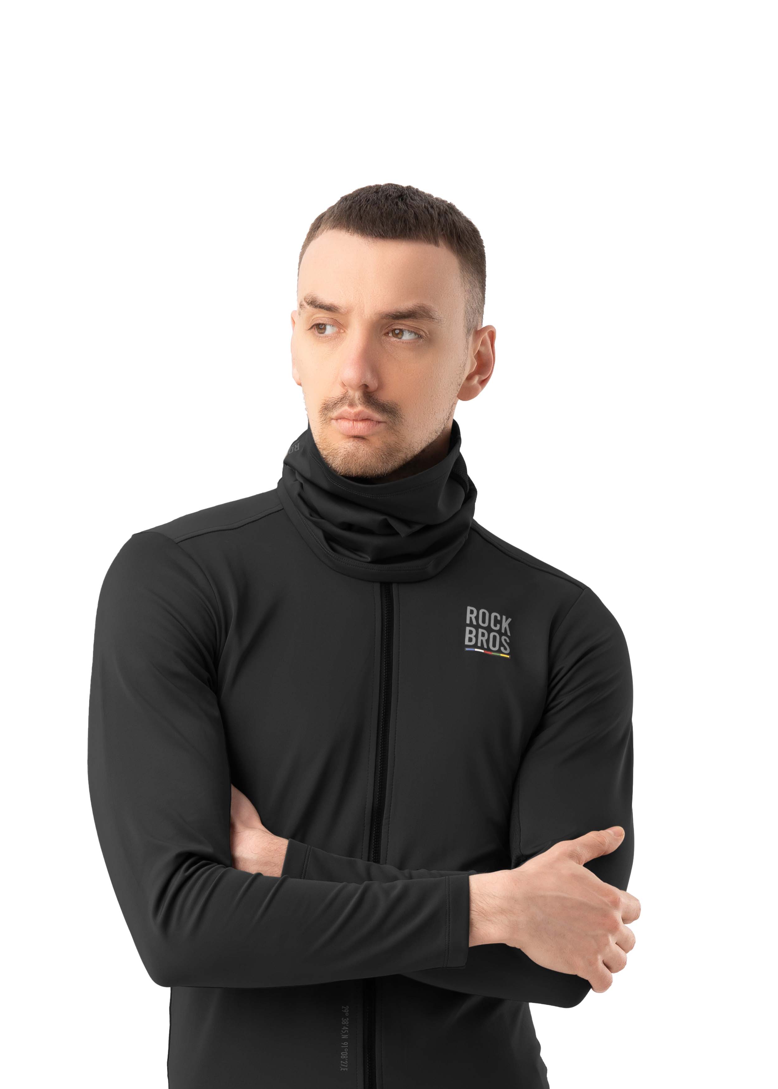 ROCKBROS Road-to-Sky Spring and Autumn Neck Bib #Color_Black