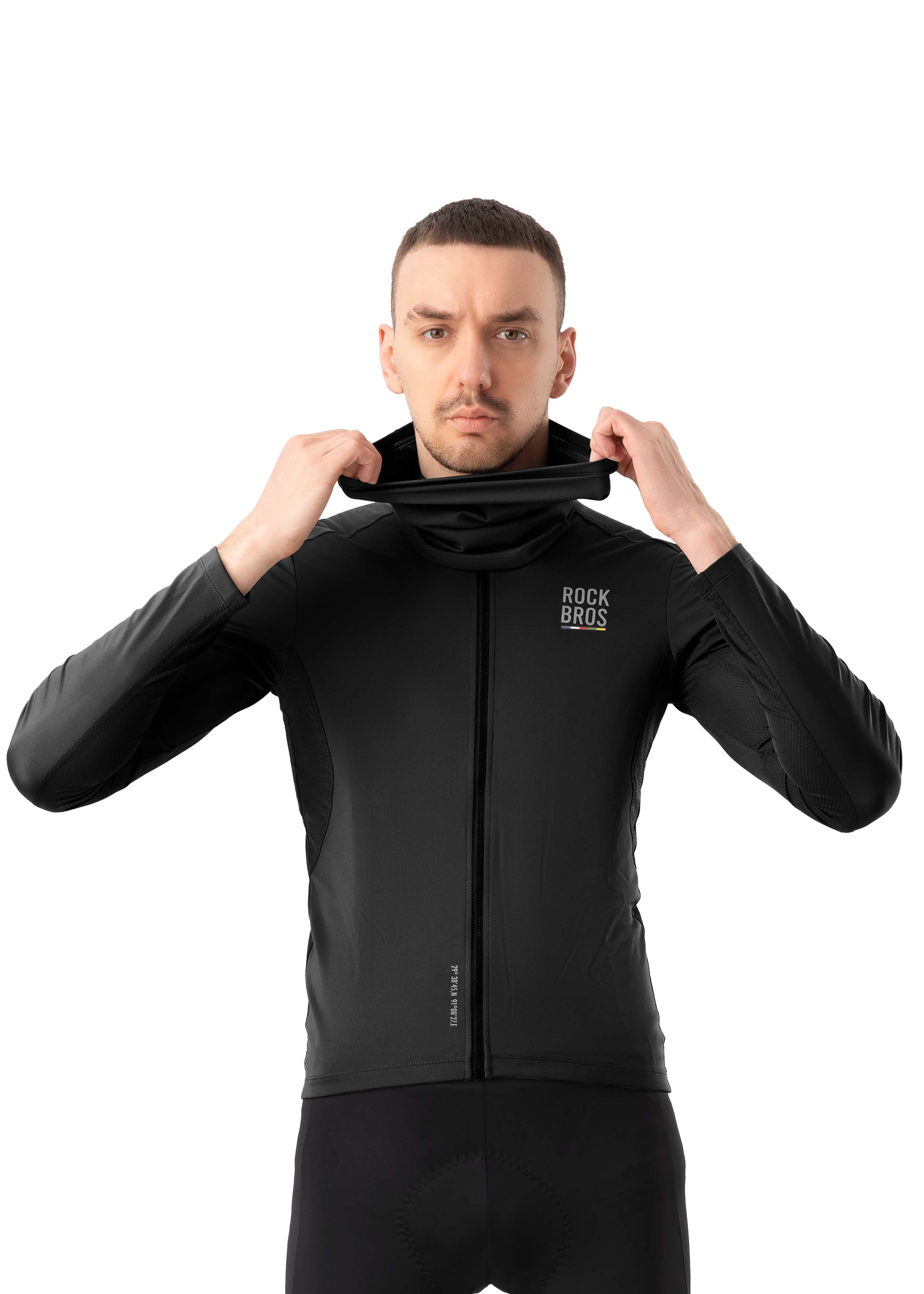 ROAD TO SKY Spring and Autumn Neck Bib Black