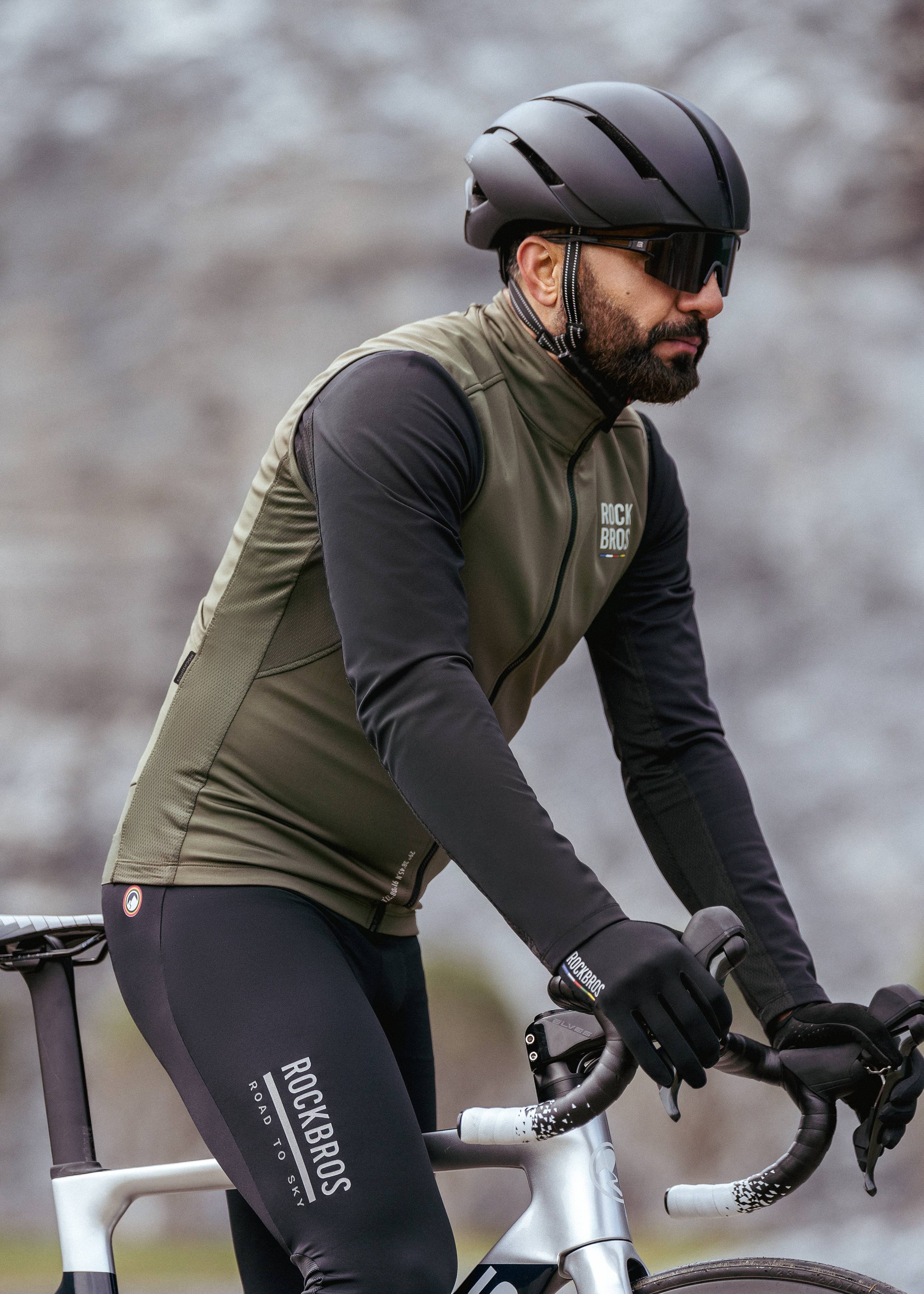 ROAD TO SKY Wind Proof Warm Vest Army Green